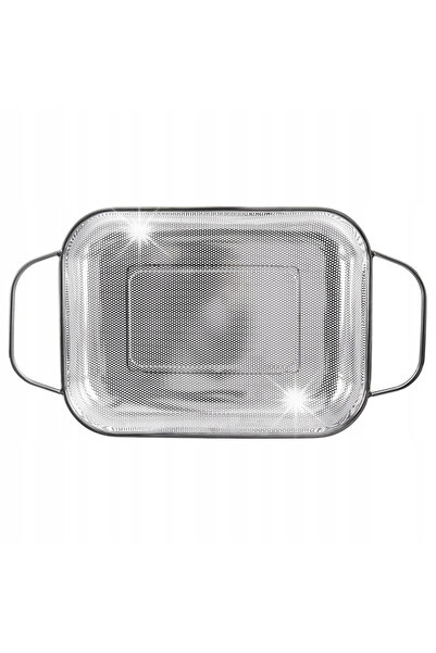 Vilde SITĂ DE BUCĂTĂRIE MARE, DREPTUNGHICĂ, DIN OȚEL INOXIDABIL, PENTRU SCURGERE