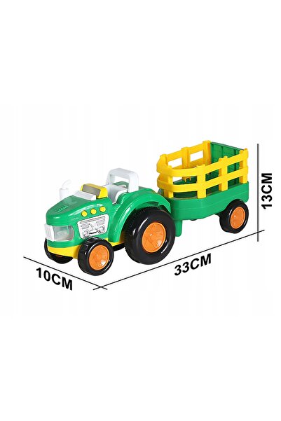 Norimpex Tractor cu remorcă și fermier FARMA pentru copii, cu lumini și sunet...