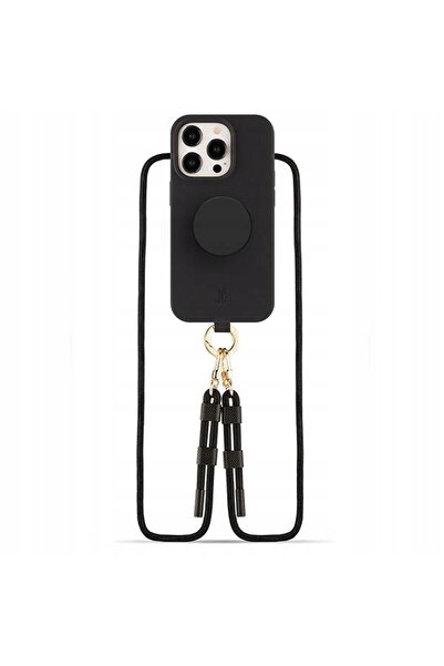 NO BRAND Husă pentru iPhone 15 Pro, Eleganță Pură, POPGRIP 3 în 1, Negru