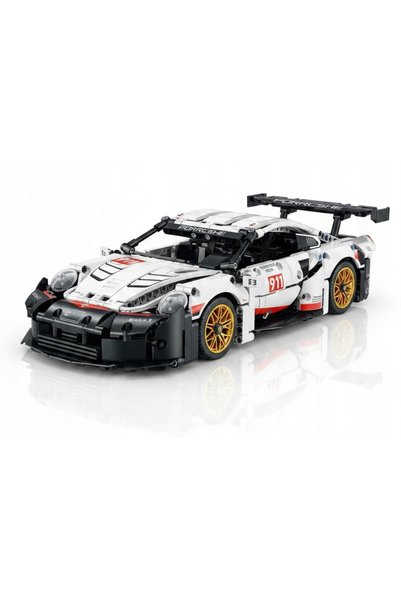 Norimpex Cuburi cu mașini de curse Porsche într-o cutie – set de cuburi de as...