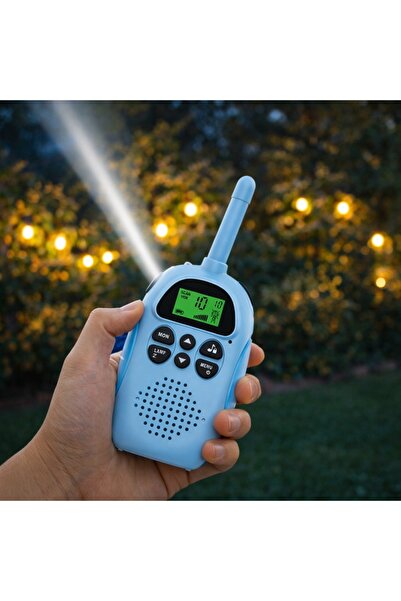 Allvo Walkie-talkie radio cu unde scurte pentru copii, pachet de 2 Atinge Big...