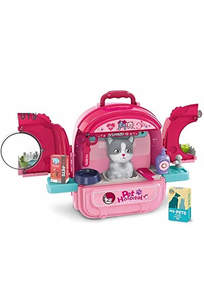 KİDS LOVE PLAY Rucsac cu accesorii pentru câini, SET 2-în-1 pentru veterinari...
