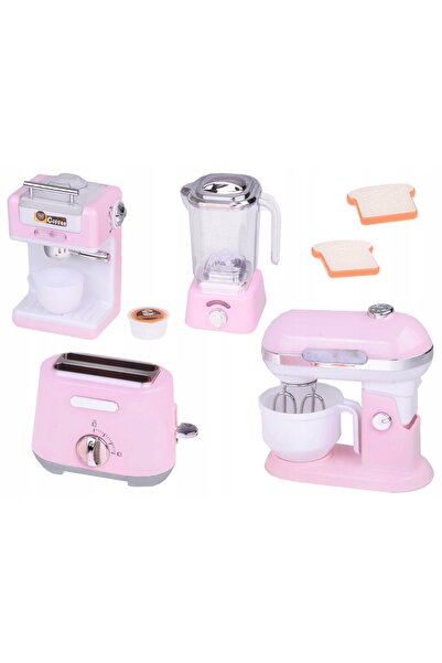 Jokomisiada Set de electrocasnice mici pentru distracție: mixer, blender, pră...