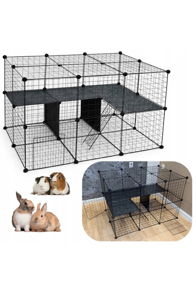 Nobo Kids Țarc modular metalic pentru animale de companie, cușcă și gard pent...