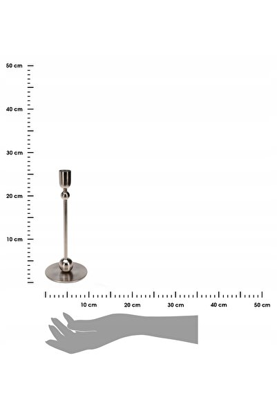 Home Styling Collection SUPPORT LUMÂNARE DECORATIV METALIC ÎNĂLȚIME 23 CM 9,5...