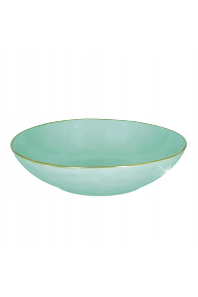 NO BRAND ROSE&TULIPANI CONCERTO VERDE ACQUA Set de 4 farfurii de supă 21 cm