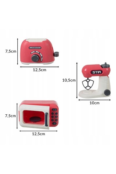 ISO TRADE Set de accesorii de bucătărie pentru copii 26 piese. Aparat de prăj...