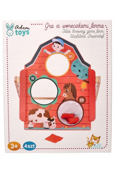 adam toys Adamtoys Săculeți Țintă Joc de aruncat săgeți cu puncte Joc de ferm...