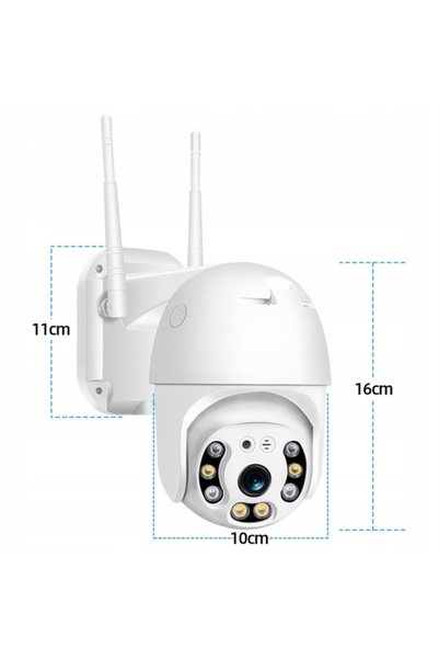 NO BRAND Cameră exterioară IP de monitorizare, control prin telefon, Wi-Fi, F...