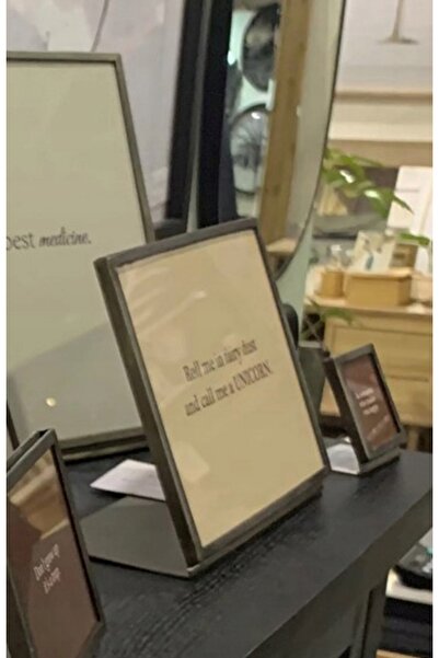 NO BRAND Ramă foto metalică neagră 25x20, fără ramă vizibilă, pentru cadou