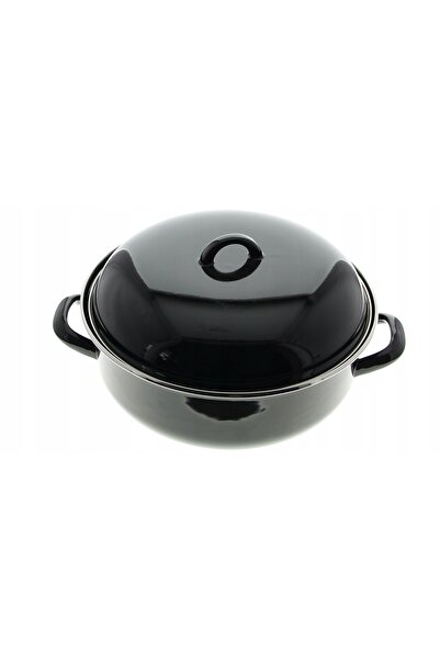 MPLCO Oală emailată neagră, emailată, 28 cm, 4.5L, GAR NA BIGOS