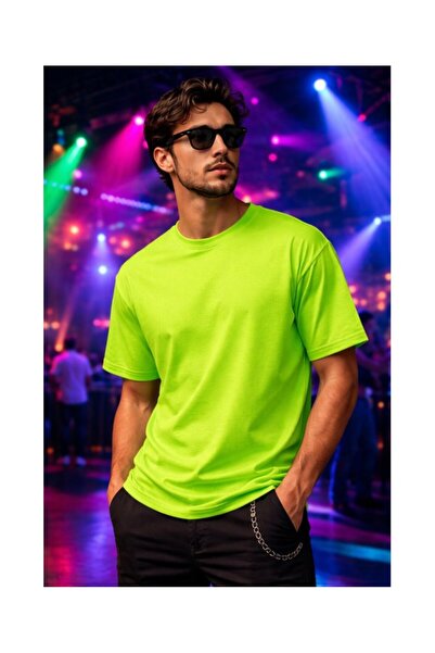 Just Ts Μπλουζάκι unisex από μείγμα υφασμάτων, Ηλεκτρικό χρώμα, - JT004