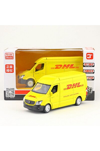 Pan i Pani Gadżet MODEL DE MAȘINĂ METALICĂ DHL MERCEDES-BENZ SPRINTER SCARA 1:36