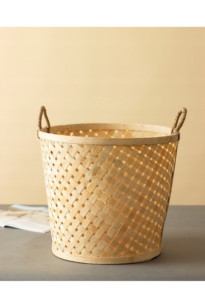 Skandi KOSZ 100% NATURAL bambus STIL BOHO 30cm