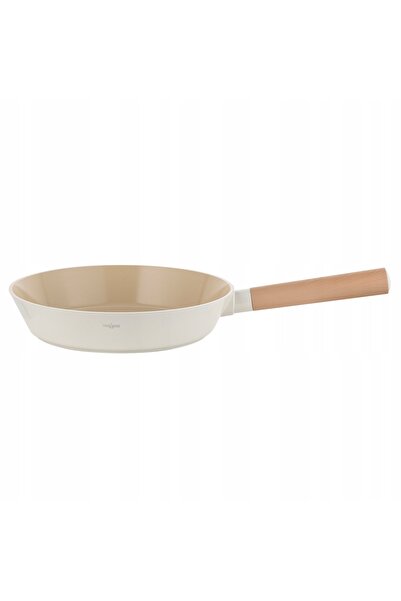 FLORINA Tigaie din aluminiu Nube 28 cm ceramică bej pentru inducție și gaz
