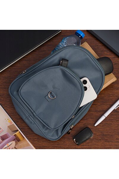NO BRAND Rucsac mic, ușor, impermeabil și elegant pentru femei, de culoare gr...