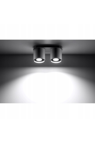 Sollux Lighting Spot ORBIS 2 Gri 40W GU10 Metal IP20 Modern