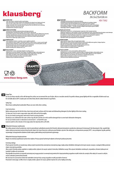Klausberg Tavă de copt Sharlotka Cheesecake KB-7382
