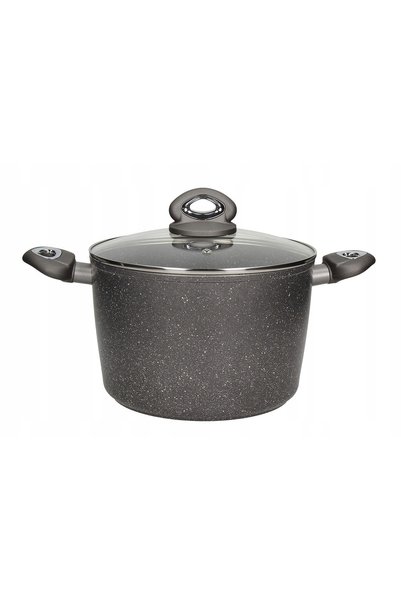 VALDINOX Oală înaltă tradițională cu înveliș durabil Rock, 6 l, pentru inducț...
