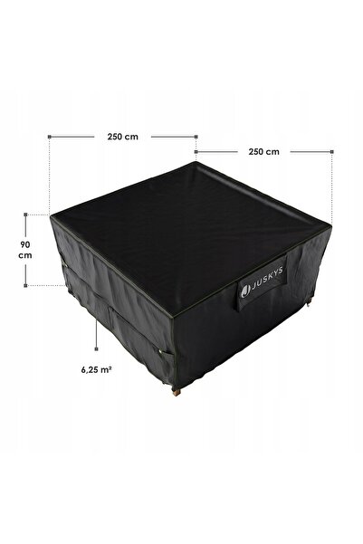 Juskys Husă 250X250X90 pentru mobilier de grădină, masă și scaune, impermeabi...