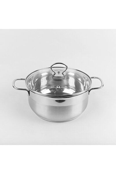 Maestro Oală din oțel inoxidabil cu capac pentru inducție și gaz, mică, 12cm,...