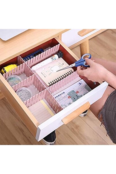 NO BRAND Organizator pentru dulap, decupabil, pliabil, 8 bucăți, roz