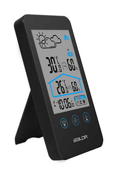 Baldr Senzor stație meteo cu ceas deșteptător LCD B201BL