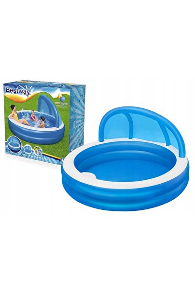 BESTWAY Șezlong confortabil de grădină cu parasolar 241x140 cm