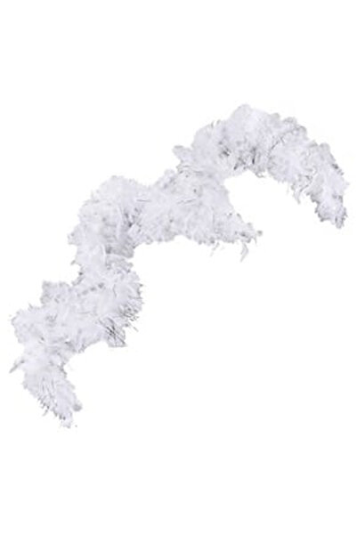 OEM Pene Deghizare de Halloween Boa Albe Argintii Tinsel 180cm