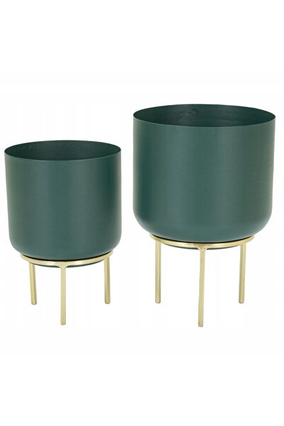 NO BRAND Capace rotunde metalice pentru ghivece, pentru ghivece cu ramă, set ...