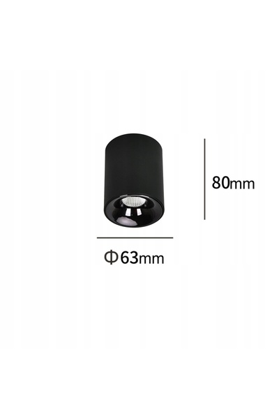 Light Prestige Spot LED de tavan negru 5W Ø6cm, cu schimbare de culoare