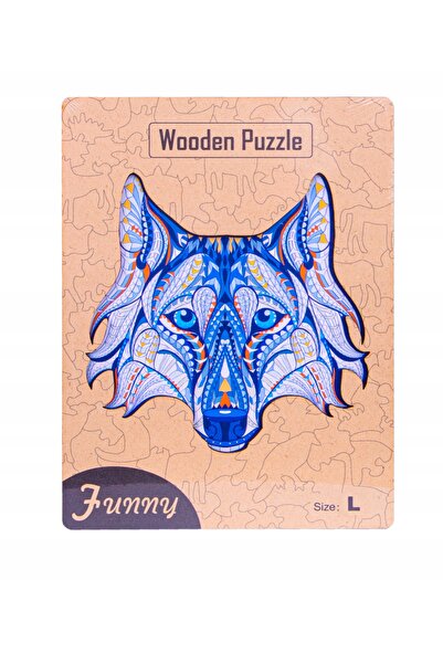 Norimpex Puzzle din lemn pentru adulți, Cadou Puzzle Jigsaw, Lup Alb, 183 de ...