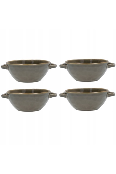 NO BRAND ROSE&TULIPANI CONCERTO GRIGIO TORTORA Set de 4 boluri pentru supă 60...