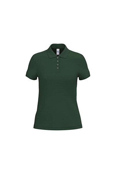 iDeal Basic Tricou polo damă din bumbac piqué 200 g/m², croială dreaptă, 4 na...