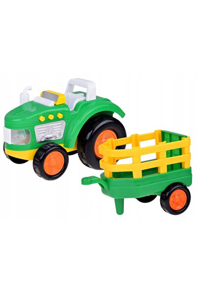 Jokomisiada Tractor cu remorcă Fermier și animale sunete + lumini ZA5390