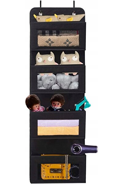 NO BRAND Organizator suspendat pentru ușă, tip raft, pentru accesorii, cu 4 b...