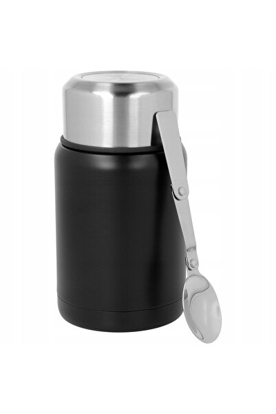 Brunbeste Termos pentru prânz, supă, masă nutritivă, 500ml, cu lingură, negru.