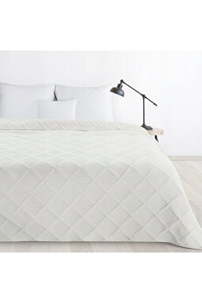 Eurofirany Cuvertură de pat ALARA/5 170x210 crem cu model geometric matlasată...