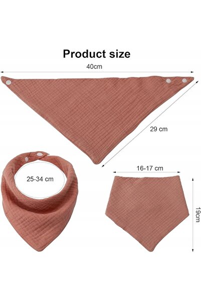 NO BRAND 8x Bavete din bumbac pentru bebeluși și copii, simple, pachet multiplu