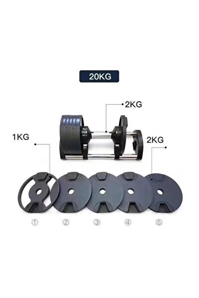Master Gantere și haltere reglabile Spin 20 kg