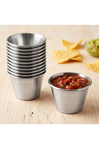 Vilde Bol din oțel inoxidabil pentru sosuri, ketchup, dip-uri, 7 cm, 100 ml, ...