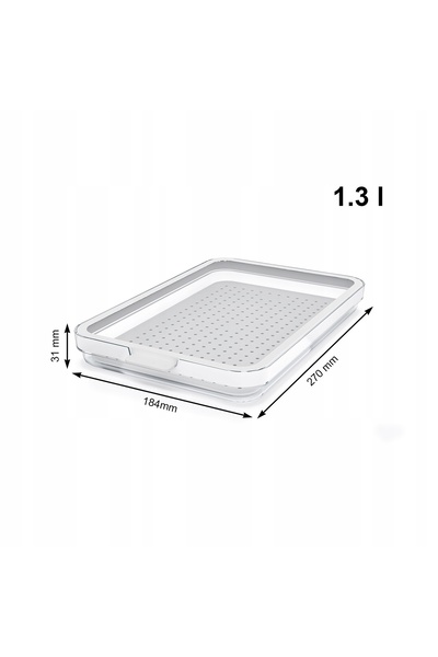 Rotho 2x Recipiente alimentare din plastic CAUMA de 1.3L pentru brânză, pentr...