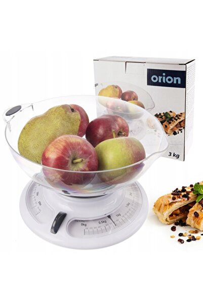 Orion Cântar mecanic analogic cu vas, retro tradițional, pentru 3 kg
