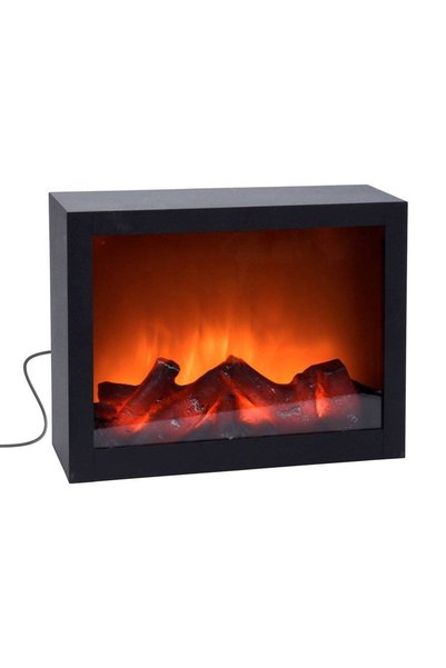 Home Styling Collection Șemineu electric 3D cu flacără mobilă, suspendat sau ...