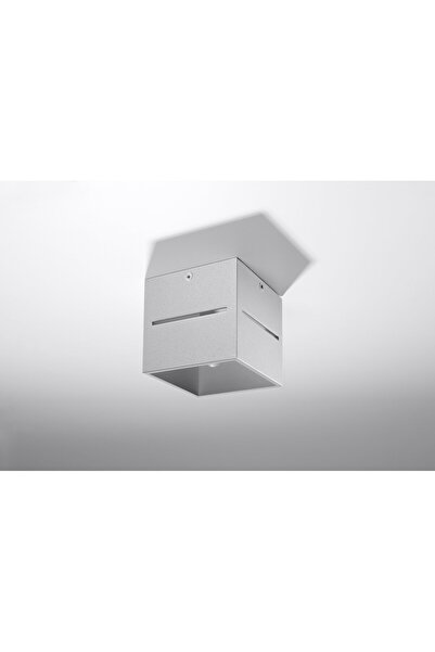 Sollux Lighting Spot de tavan gri pătrat 10 cm modern GU10 Sollux