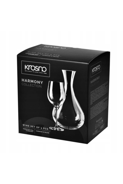 Krosno set complet, set de pahare de vin, armonie din 3 piese