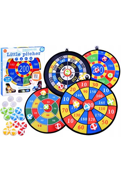 Jokomisiada Set de discuri 4 bucăți, mingi cu velcro pentru joc GR0514
