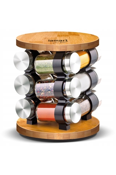 LAMART LT7051 Set de recipiente pentru condimente, 12 bucăți, recipiente din ...