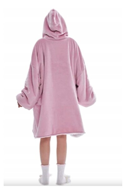 NO BRAND Hanorac cu glugă oversize călduros cadou roz