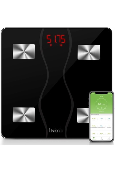 NO BRAND Cântar de baie inteligent analitic cu Bluetooth pentru reducerea cal...